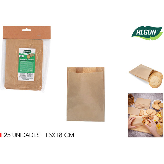 BOLSAS KRAFT ALIMENTOS REUTIL.25UND ALGON image 0