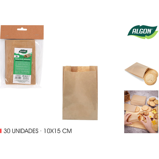 BOLSAS KRAFT ALIMENTOS REUTIL.30UND ALGON image 0