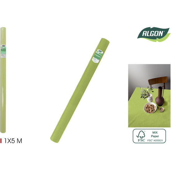 ROLLO MANTEL L.GREEN C/MANDRIL 1X5M ALGON image 0