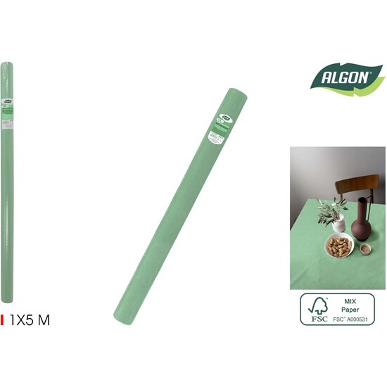 ROLLO MANTEL GREEN C/MANDRIL 1X5M ALGON image 0