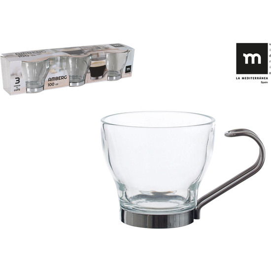SET 3 VASOS CAFE 100CC AMBERG LA MEDIT image 0