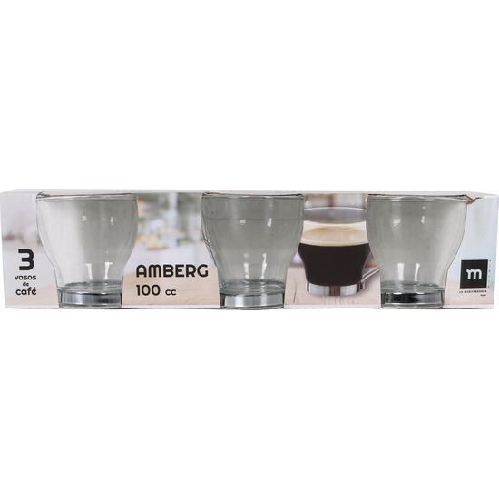 SET 3 VASOS CAFE 100CC AMBERG LA MEDIT image 1