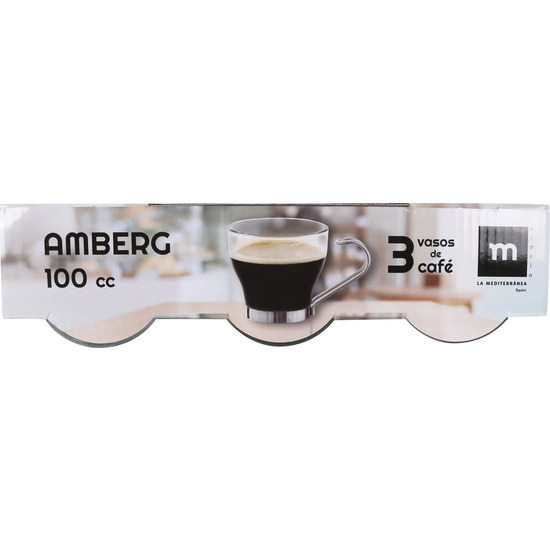 SET 3 VASOS CAFE 100CC AMBERG LA MEDIT image 3