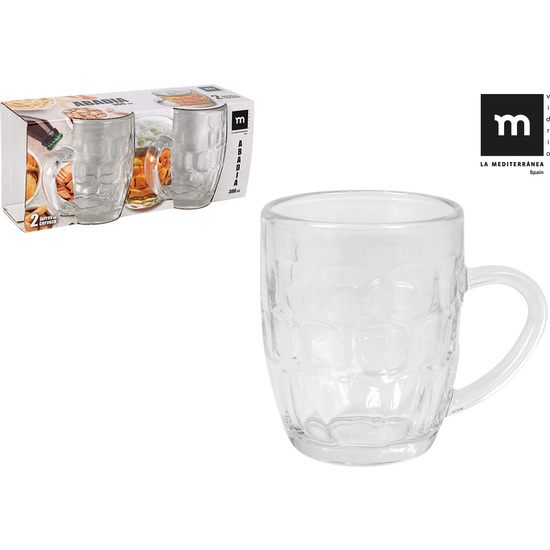 SET 2 JARRAS CERVEZA 300CC ABADIA image 0
