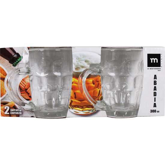 SET 2 JARRAS CERVEZA 300CC ABADIA image 1