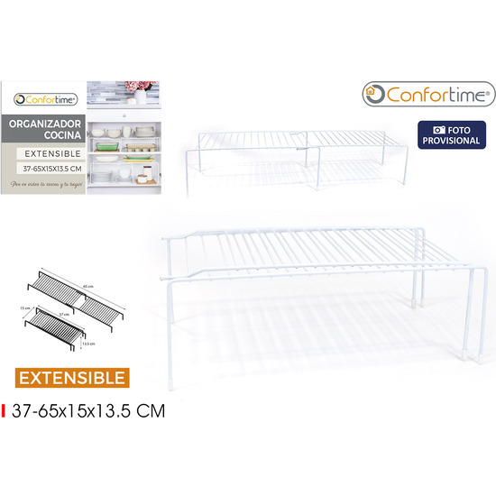 ORGANIZADOR COCINA 37-65X15X13.5CM CONFORTIME image 0