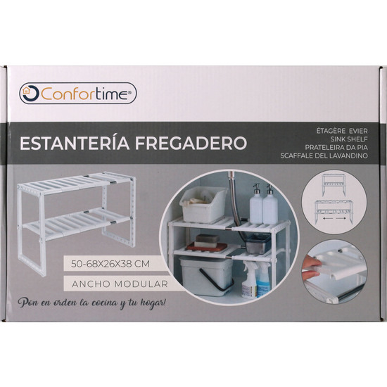 ESTANTERIA FREGADERO 50-68X26X38CM CONFORTIME image 1