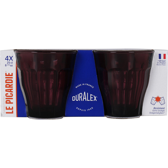 SET 4 VASOS 25CL MORADO/CRANBERRY PICAR image 1