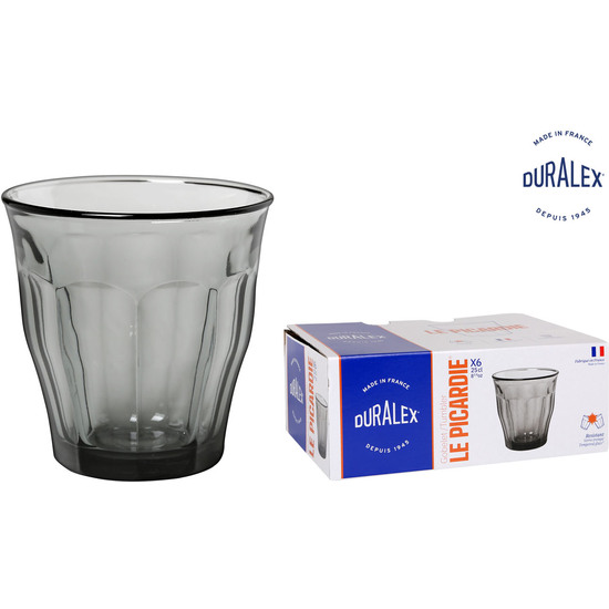 SET 6 VASOS 25CL GRIS PICARDIE image 0