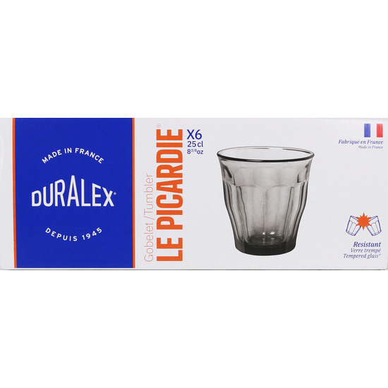 SET 6 VASOS 25CL GRIS PICARDIE image 1