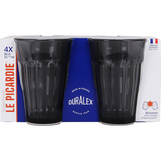 SET 4 VASOS GRIS 360CC PICARDIE image 1