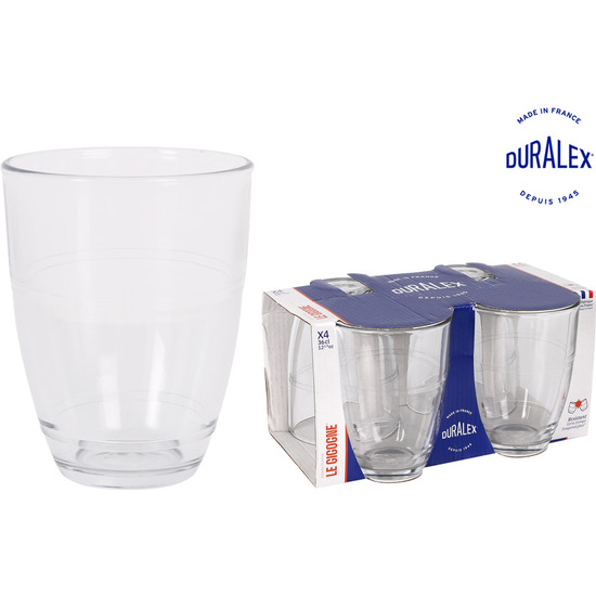 SET 4 VASOS TRANSPARENTE 360CC GIGOGNE image 0