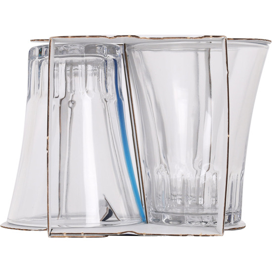 SET 4 VASOS TRANSPARENTE 21CL AMALFI image 2