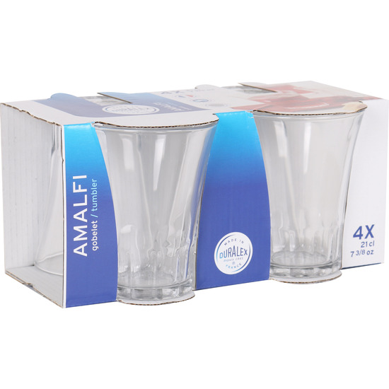 SET 4 VASOS TRANSPARENTE 21CL AMALFI image 4