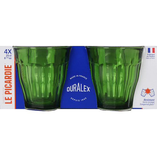 SET 4 VASOS 25CL VERDES PICARDIE image 1