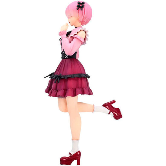 FIGURA REM GIRLY OUTFIT PINK RE:ZERO STARTING LIFE IN ANOTHER WORLD 21CM image 1