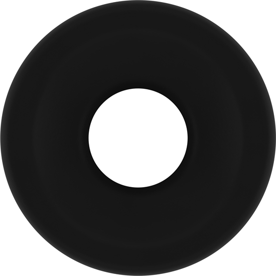 NO.50 - MEDIUM HOLLOW TUNNEL BUTT PLUG - 4 INCH - BLACK image 1