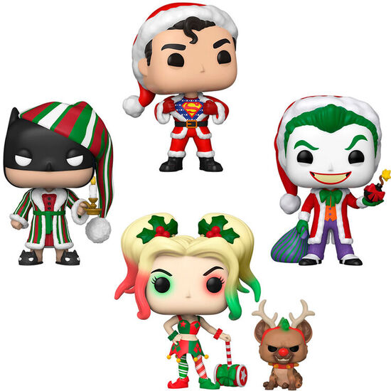 BLISTER 4 FIGURAS POP DC COMICS HOLIDAY EXCLUSIVE image 1