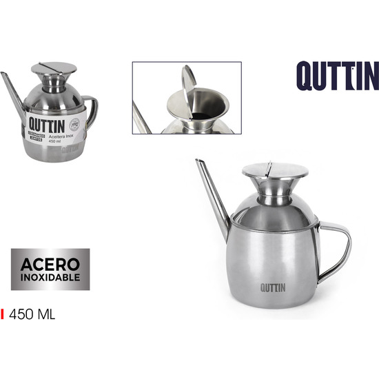 ACEITERA INOX 450ML QUTTIN image 1