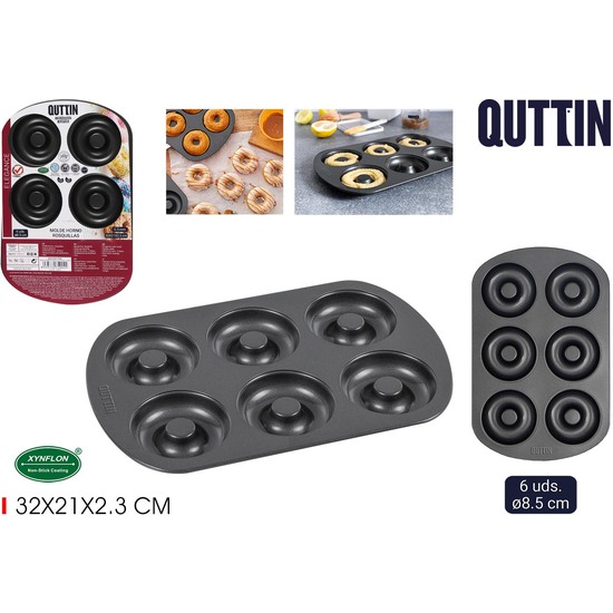 MOLDE HORNO ROSQUILLAS 6UNDS. 8.5CM QUTTIN image 0