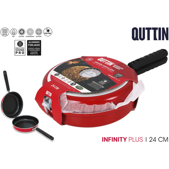 SARTEN TORTILLERA 24CM INFINITY PLU QUTTIN image 0