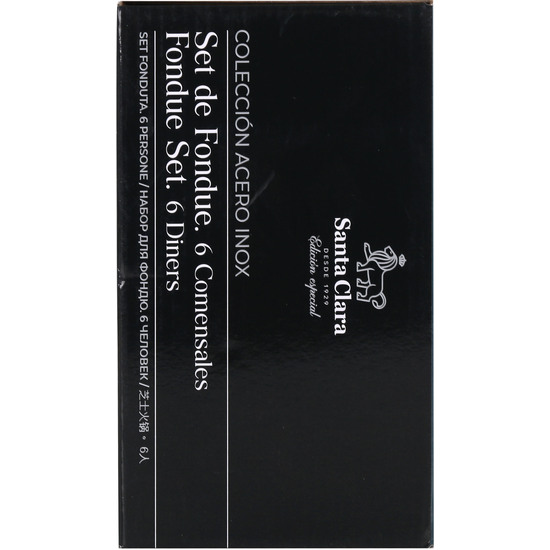 FONDUE ACERO INOX 6 COMENS. SANTA CLARA image 2