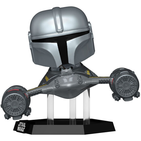 FIGURA POP RIDER DELUXE STAR WARS MANDALORIAN 9 THE MANDALORIAN IN N-1 STARFIGHTER image 0