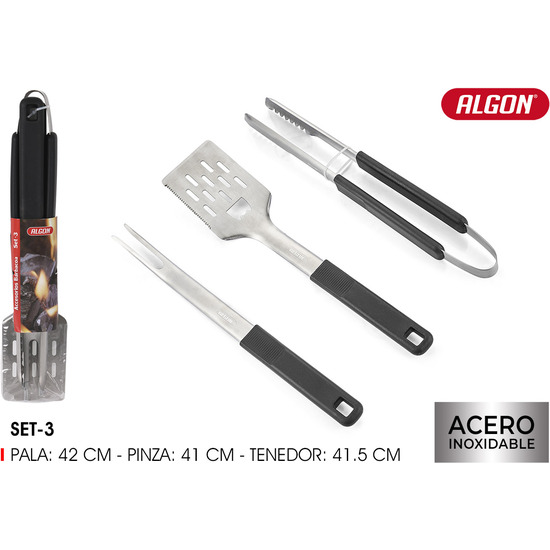 SET-3 ACCESORIOS BBQ ALGON image 0