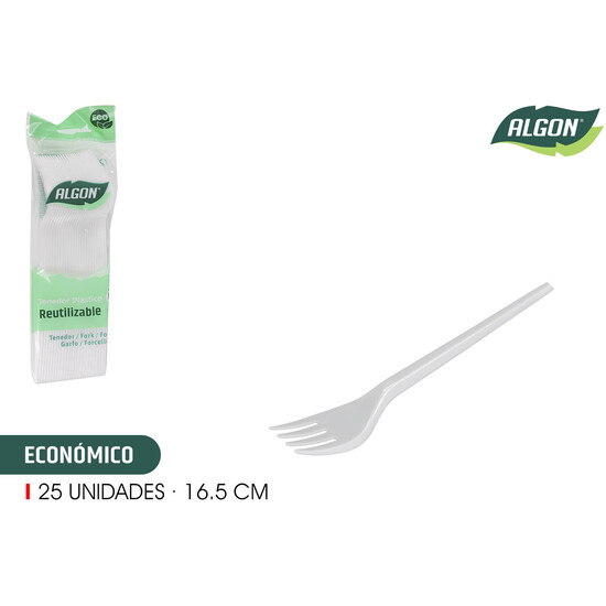 SET-25 TENEDOR ECO. 16.5CM ALGON image 0