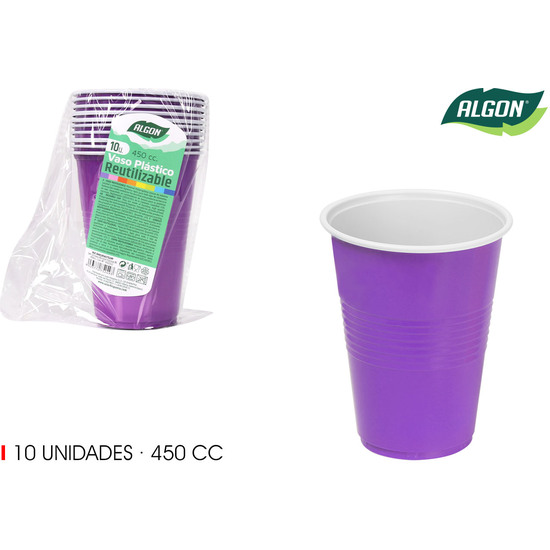 SET-10 VASO BICOLOR FUCSIA-BL 450 ALGON image 0