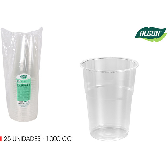 SET-25 VASO LITRONA ALGON image 0