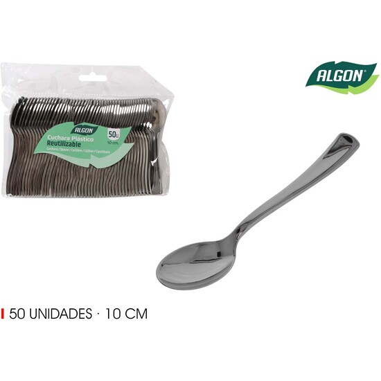 SET-50 CUCHARA DEGUSTACION PLATA 10 ALGON image 0