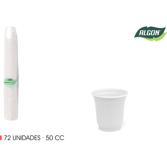 SET-72 VASO CHUPITO PLASTICO 50CC ALGON image 0