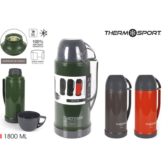 TERMO PLAST. C/TAZA 1.80L G/B/O THERMOSPORT image 0