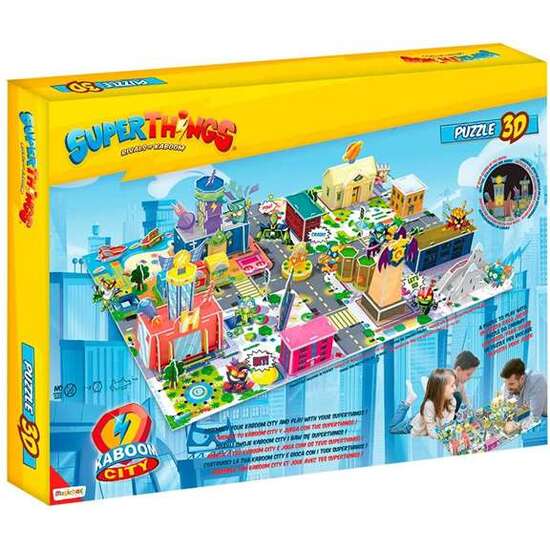 PUZZLE 3D SUPERTHINGS KABOOM CITY 2022 40X57X15 CM ¡CON EFECTO DE BRILLO EN LA OSCURIDAD! image 5