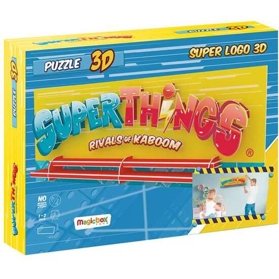 PUZZLE 3D SUPERLOGO SUPERTHINGS 80X31X7,6 CM ¡PODRÁS PONER TUS SUPERTHINGS EN LAS ESTANTARÍAS! image 0