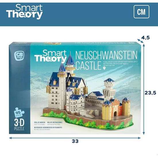 PUZZLE 3D NEW SWAN CASTLE 95 PIEZAS. 43,5X18,5X33 CM image 5