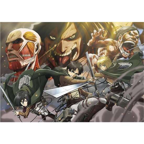 PUZZLE ATTACK ON TITANS. FORMATO CUBO 500 PIEZAS image 3