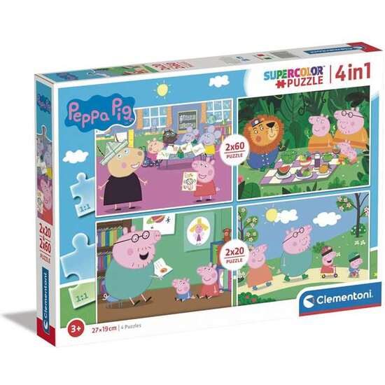 PUZZLE PEPPA PIG 2X20 MAS 2X60 image 0