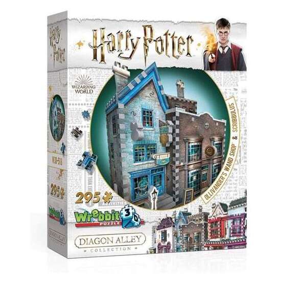 PUZZLE 3D 295 PIEZAS HARRY POTTER TIENDA OLLIVANDERS DE VARITAS Y SCRIBBULUS image 1