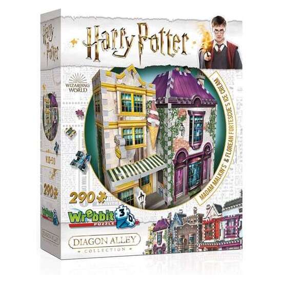 PUZZLE 3D 290 PIEZAS HARRY POTTER HELADERÍA MADAM MALKINS Y FLOREAN FORTESCUES image 2