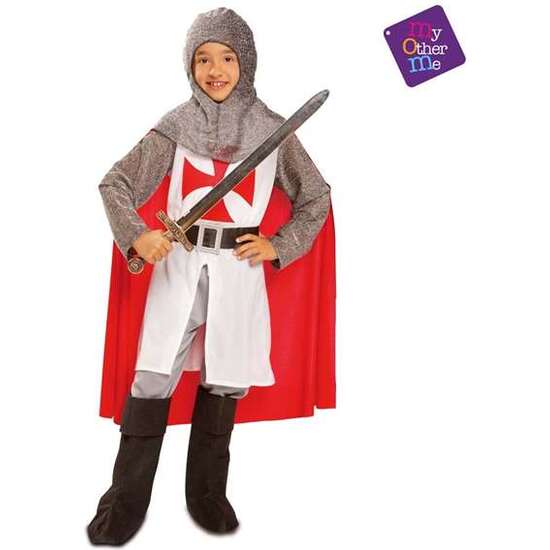 DISFRAZ CABALLERO MEDIEVAL CON CAPA TALLA 10-12 Y image 1