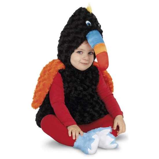 DISFRAZ TUCÁN PELUCHE VESTIDO, GORRO Y PATUCOS TALLA 5-6 AÑOS image 0