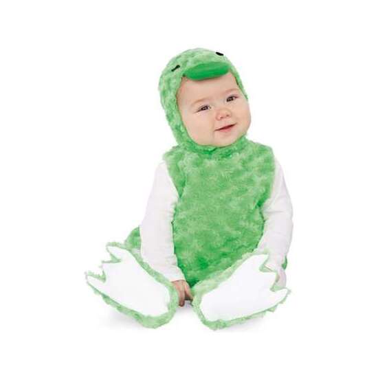 DISFRAZ BEBÉ PATITO PELUCHE VERDE (VESTIDO, GORRO, COLA Y PATUCOS) TALLA 12-24 MESES image 1