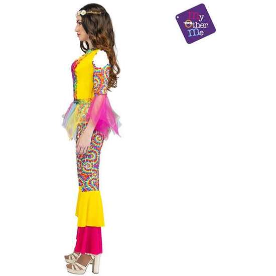 DISFRAZ ADULTO HIPPIE GIRL TALLA S image 2