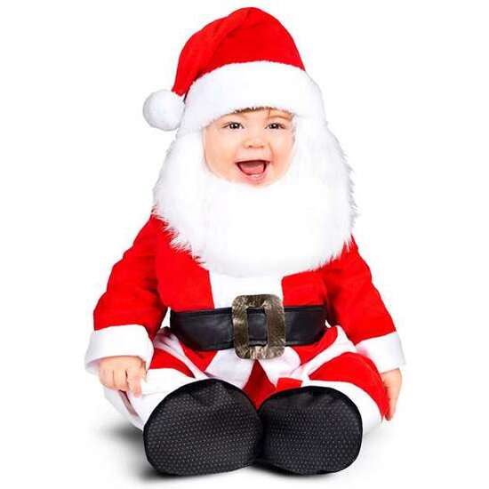 DISFRAZ SANTA CON BARBA Y SONIDO TALLA 7-12 M image 1