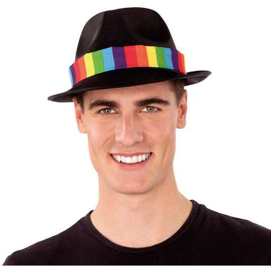 SOMBRERO GANSTER NEGRO RAINBOW image 0