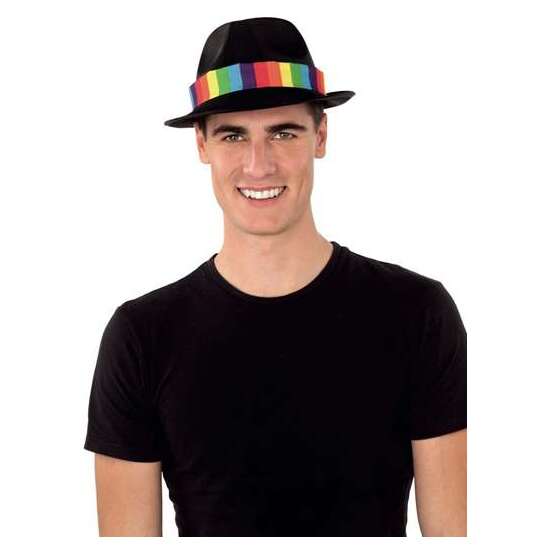 SOMBRERO GANSTER NEGRO RAINBOW image 1