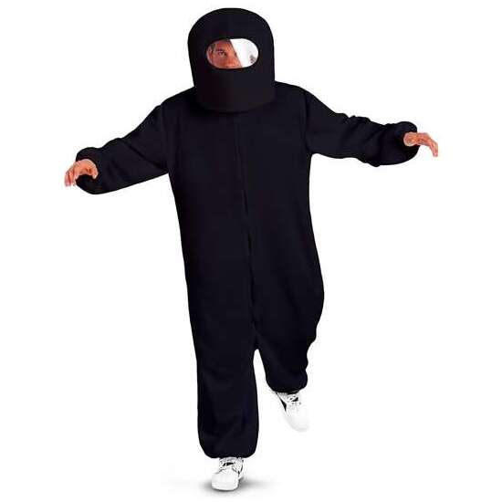 DISFRAZ AMONG US IMPOSTOR BLACK XL (ESCAFANDRA Y TRAJE CON CREMALLERA Y BOLSILLOS) image 3