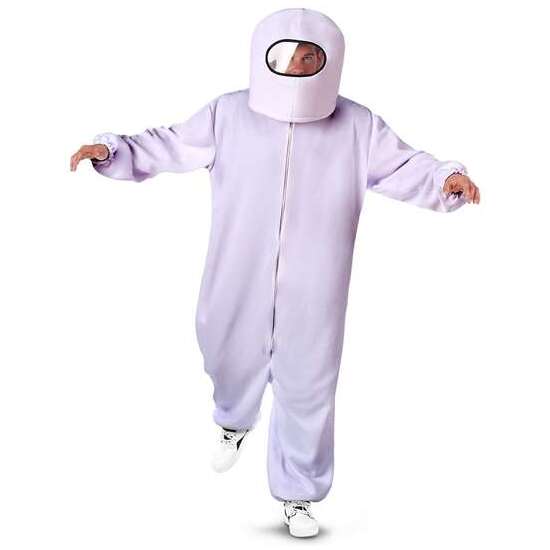 DISFRAZ AMONG US IMPOSTOR WHITE ML (ESCAFANDRA Y TRAJE CON CREMALLERA Y BOLSILLOS) image 3